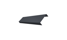 Ламель обратная 100 забора жалюзи Texas 0,5 Velur X RAL 7024 мокрый асфальт