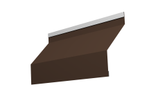 Ламель забора жалюзи Milan new Grand Line 0,5 Drap TX с пленкой RAL 8017 шоколад