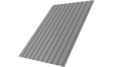 Профнастил С8B v02 Grand Line 0,45 PE RAL 9006 бело-алюминиевый