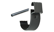 Соединитель желоба Grand Line PU матовый 125 мм RAL 7024 мокрый асфальт