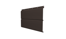 Софит ЭкоБрус 0,345 Grand Line с перфорацией 0,5 Satin с пленкой RR 32 темно-коричневый