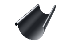 Желоб полукруглый GL PE 150 мм 3 м RAL 7024 мокрый асфальт