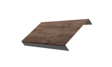 Ламель обратная 150 забора жалюзи Texas 0,45 Print Premium Almond Wood Fresh