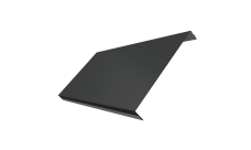 Ламель обратная 200 забора жалюзи Техас Grand Line 0,5 PurLite матовый RAL 7016 антрацитово-серый