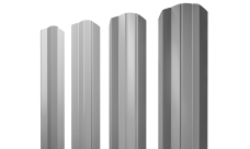 Штакетник М-образный A фигурный Grand Line 0,45 Drap TX RAL 7004 сигнальный серый