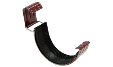 Соединитель желоба GL PE 125 мм RAL 3005 красное вино