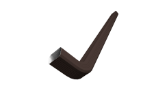 Труба гофрированная Vortex Lite 76х102х3000мм с коленом PE RR 32 темно-коричневый