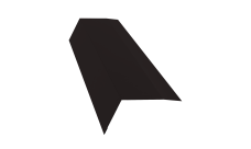 Планка карнизная 100х65 0,45 Drap-double TX RAL 9005 черный (2м)