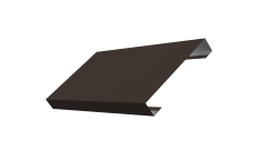 Ламель лицевая 125 забора жалюзи Texas 0,5 Drap TX RR 32 темно-коричневый