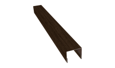 Планка П-образная заборная 24 0,45 Print Elite Antique Wood TwinColor (2м)