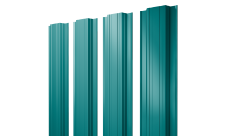 Штакетник Прямоугольный с прямым резом Grand Line 0,45 PE RAL 5021 водная синь