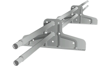 Снегозадержатель Стандарт Т4 d 25 RAL 9006 (1м)