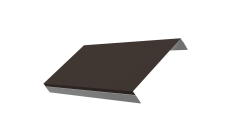 Ламель обратная 150 забора жалюзи Texas Grand Line 0,5 Satin RR 32 темно-коричневый