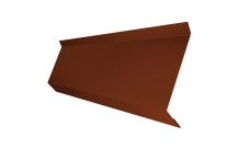 Планка примыкания в штробу 60 0,45 PE с пленкой RAL 3009 оксидно-красный (2м)