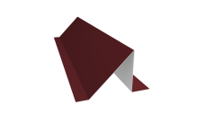 Планка снегозадержания малая Grand Line 0,45 PE с пленкой RAL 3005 красное вино (3м)