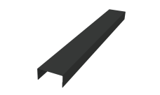 Крышка забора для горизонтального монтажа штакетника Grand Line 0,45 PE-Double RAL 7016 антрацитово-серый (2м)