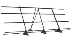 Ограждение кровельное со снегозадержателем на фальц Grand Line 1,2х3м RAL 7045