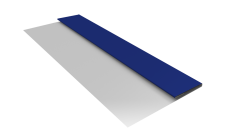 Планка стартовая Блок-Хаус new Grand Line 0,45 PE с пленкой RAL 5002 ультрамариново-синий (2м)