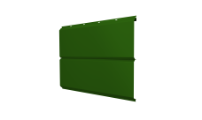 Софит ЭкоБрус new Grand Line без перфорации 0,45 PE с пленкой RAL 6002 лиственно-зеленый