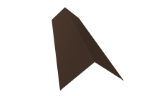 Планка конька плоского 145х145 0,45 Drap TX RAL 8017 шоколад (3м)