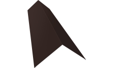 Планка конька плоского 145х145 Grand Line 0,45 Drap TX RAL 8017 шоколад (3м)