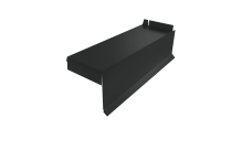 Планка торцевая сегментная Квадро профи Правая стартовая 0,45 Drap TX RAL 7016 антрацитово-серый