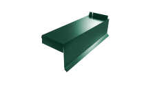 Планка торцевая сегментная Квадро профи Правая стартовая 0,5 Satin RAL 6005 зеленый мох