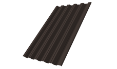 Профнастил НС35R Grand Line 0,5 Velur X RR 32 темно-коричневый