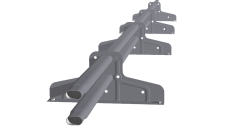 Снегозадержатель Стандарт Т4 d 40х20 RAL 7004 (3м)