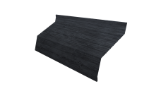 Ламель забора жалюзи Milan new gofr 0,45 Print Premium с пленкой Grey Wood TwinColor