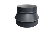 Переходник Gervent Ø 160/200мм оцинкованный серый графит