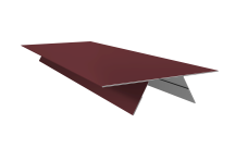 Планка стыковочная составная верхняя 0,45 Drap TX RAL 3005 красное вино (2м)