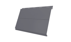 Софит металлический Вертикаль line Grand Line 0,45 Drap ТХ с пленкой RAL 7004 сигнальный серый