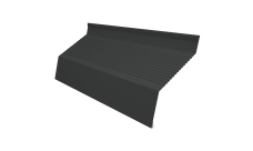 Ламель забора жалюзи Milan new gofr 0,45 Drap TX с пленкой RAL 7016 антрацитово-серый