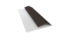 Планка финишная Блок-Хаус новый Grand Line 0,45 ПЭ с пленкой RR 32 темно-коричневый (2м)