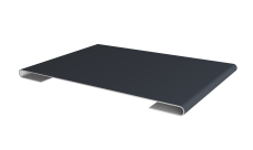 Планка стыковочная 0,45 PE lite с пленкой RAL 7024 мокрый асфальт (2м)