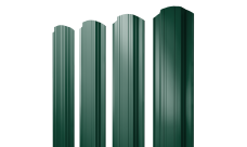 Штакетник Прямоугольный фигурный 0,45 PE-Double RAL 6005 зеленый мох