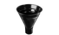 Воронка водосборная большая Grand Line ПУ 250/90мм RAL 9005 черный