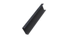 Декоративная накладка на столб универсальная 80х80 для забора жалюзи 0,45 Print Premium Grey Wood TwinColor (2,5м)