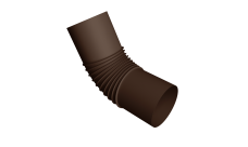 Колено стока круглое Ø90 Vortex Mix PE RAL 8017 шоколад