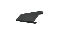 Ламель лицевая 100 забора жалюзи Texas Grand Line 0,45 PE RAL 7016 антрацитово-серый