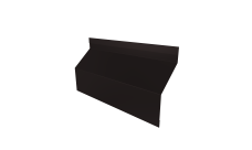 Ламель забора жалюзи Milan Slim стартовая/финишная для калиток и ворот 0,45 Drap-double TX RAL 9005 черный