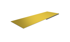 Планка финишная 48х25 Grand Line 0,45 PE с пленкой RAL 1018 цинково-желтый (2м)