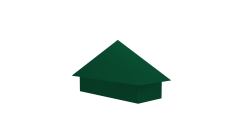 Колпак на полустолб для С21 0,5 Satin с пленкой RAL 6005 зеленый мох