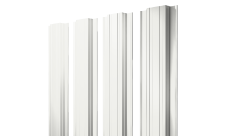 Штакетник Прямоугольный с прямым резом 0,5 Satin RAL 9003 сигнальный белый