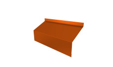 Ламель забора жалюзи Milan/Milan new стартовая/финишная для калиток и ворот Grand Line 0,45 PE RAL 2004 оранжевый