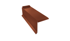 Планка торцевая сегментная 30мм Grand Line Левая 0,45 PE с пленкой RAL 8004 терракота