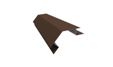 Планка угла внешнего сложного 135 градусов Блок-Хаус новый Grand Line 0,5 PurPro матовый RAL 8017 шоколад (2м)