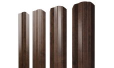 Штакетник М-образный A фигурный Grand Line 0,45 Print Elite Antique Wood TwinColor