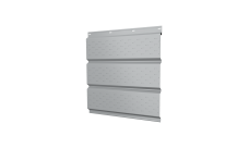 Софит металлический Grand Line полная перфорация 0,5 Satin с пленкой RAL 7004 сигнальный серый